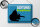 Blechschild Spruch 40x30cm Achtung Kampfkatze Katze blau