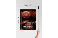 Blechschild Spruch 30x40cm Whiskey ist meine Therapie