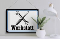 Blechschild Spruch 40x30cm Werkstatt Reparatur