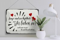 Blechschild Spruch 40x30cm Jungs sind wie Highheels wir