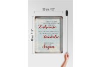 Blechschild Spruch 30x40cm Zuhause Familie Segen Schild