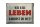Blechschild Spruch 40x30cm geh leben kommst du mit Retro