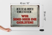 Blechschild Spruch 40x30cm wir sind die Geilsten Schild