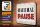 Blechschild Spruch 40x30cm mach mal Pause Schild