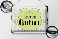 Blechschild Spruch 40x30cm bester Gärtner Schild