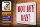 Blechschild Spruch 40x30cm Not my Day nicht mein Tag Retro