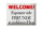 Blechschild Spruch 40x30cm Welcome viele Freunde Haus
