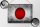 Blechschild Flagge 40x30cm Japan Fahne
