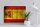 Blechschild Flagge 40x30cm Spanien Fahne