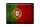 Blechschild Flagge 40x30cm Portugal Fahne