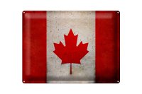 Blechschild Flagge 40x30cm Kanada Fahne Wanddeko