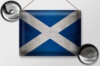 Blechschild Flagge 40x30cm Schottland Fahne