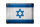 Blechschild Flagge 40x30cm Israel Fahne Wanddeko
