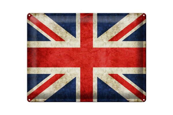 Blechschild Flagge 40x30cm United Kingdom Wanddeko