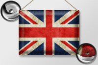 Blechschild Flagge 40x30cm United Kingdom Wanddeko