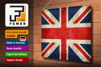 Blechschild Flagge 40x30cm United Kingdom Wanddeko