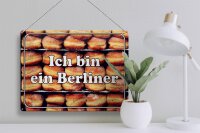Blechschild Hinweis 40x30cm Ich bin ein Berliner