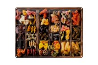 Blechschild Essen 40x30cm Nudeln Nudelarten Pasta