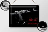 Blechschild Gewehr 40x30cm AK-47 Kalaschnikow