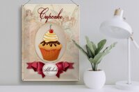 Blechschild Spruch 30x40cm Cupcake Allerbeste