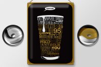 Blechschild Spruch 30x40cm Shotgun Dosenstechen Bier