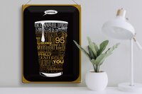 Blechschild Spruch 30x40cm Shotgun Dosenstechen Bier