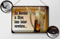 Blechschild Spruch 40x30cm Bierchen Ehren keine verwehren
