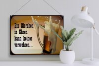 Blechschild Spruch 40x30cm Bierchen Ehren keine verwehren