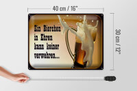 Blechschild Spruch 40x30cm Bierchen Ehren keine verwehren