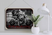 Blechschild Motorrad 40x30cm Biker don´t fear dying fear