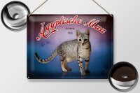 Blechschild Katze 40x30cm Ägyptische Mau Schweiz 1988