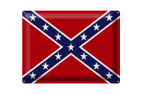 Blechschild Flagge 40x30cm Konföderierte Staaten...