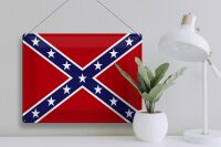 Blechschild Flagge 40x30cm Konföderierte Staaten Amerika