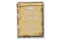 Blechschild Spruch 30x40cm Keep Calm and carry on