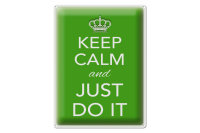 Blechschild Spruch 30x40cm Keep Calm and just do it