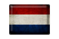 Blechschild Flagge 40x30cm Niederlande Holland Fahne