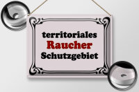 Blechschild Hinweis 40x30cm Raucher Schutzgebiet