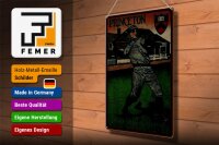 Blechschild Retro 30x40cm Princeton Baseball