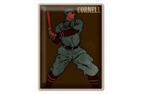 Blechschild Retro 30x40cm Cornell Baseball Schlagmann