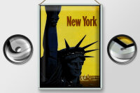 Blechschild Retro 30x40cm New York Statue of Liberty