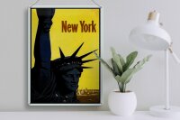 Blechschild Retro 30x40cm New York Statue of Liberty