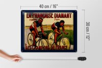 Blechschild Retro 40x30cm Fahrrad la francaise Diamant