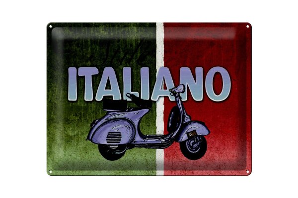 Blechschild Mofa 40x30cm Stile Italiano Italien Scooter