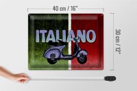 Blechschild Mofa 40x30cm Stile Italiano Italien Scooter