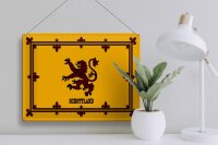 Blechschild Flagge 40x30cm Schottland Königswappen