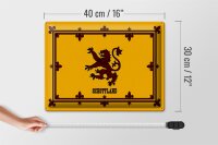 Blechschild Flagge 40x30cm Schottland Königswappen