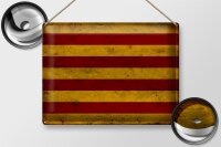 Blechschild Flagge 40x30cm Seneyera Fahne Catalan