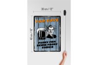 Blechschild Spruch 30x40cm Man cave Bier manly men doing