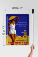 Blechschild Spruch 30x40cm Urlaub Nordseebad Norderney
