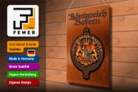 Blechschild Spruch 30x40cm Königreich Bayern Wappen